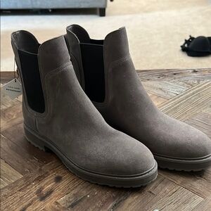 Cole Haan Gray Ankle Boots size 9